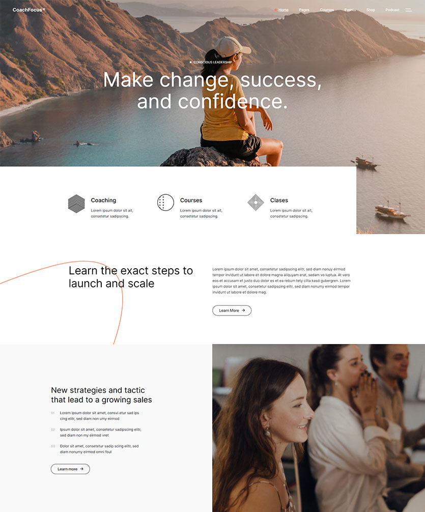 CoachFocus - Coaching and Online Courses Theme