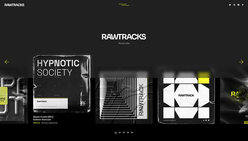 Rawtracks - Music & DJ Theme