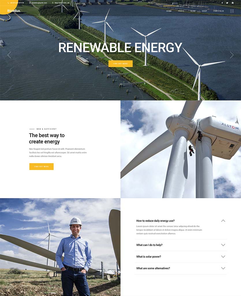 Biotellus - Solar and Renewable Energy Theme