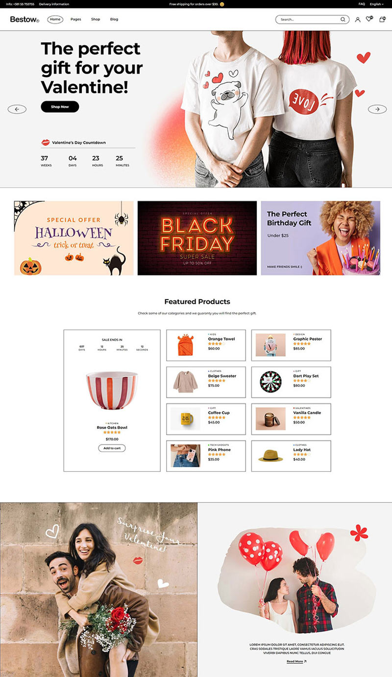 Bestow - Gift Shop eCommerce Theme