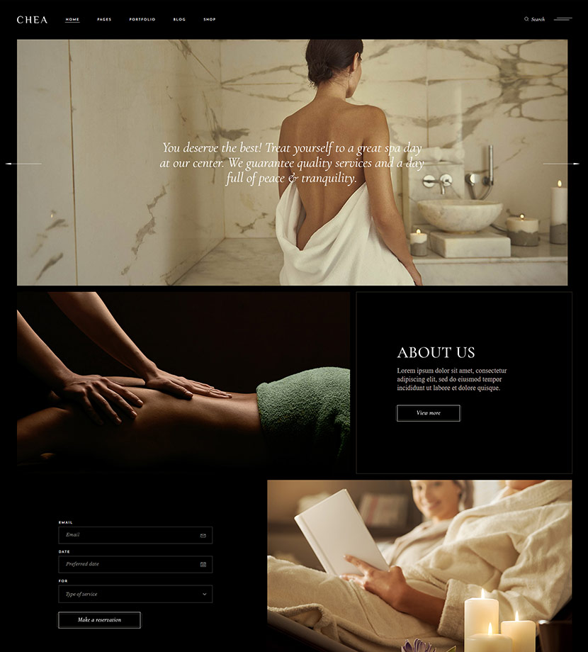 Chea - Spa and Massage Theme