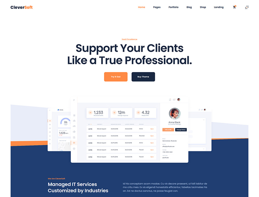 CleverSoft - SaaS WordPress Theme