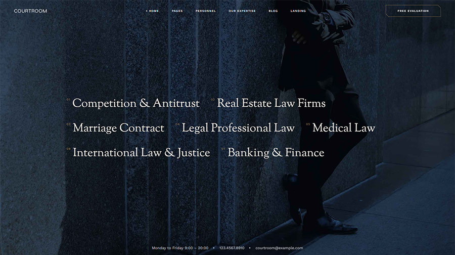 Courtroom - Lawyer and Law Firm Theme