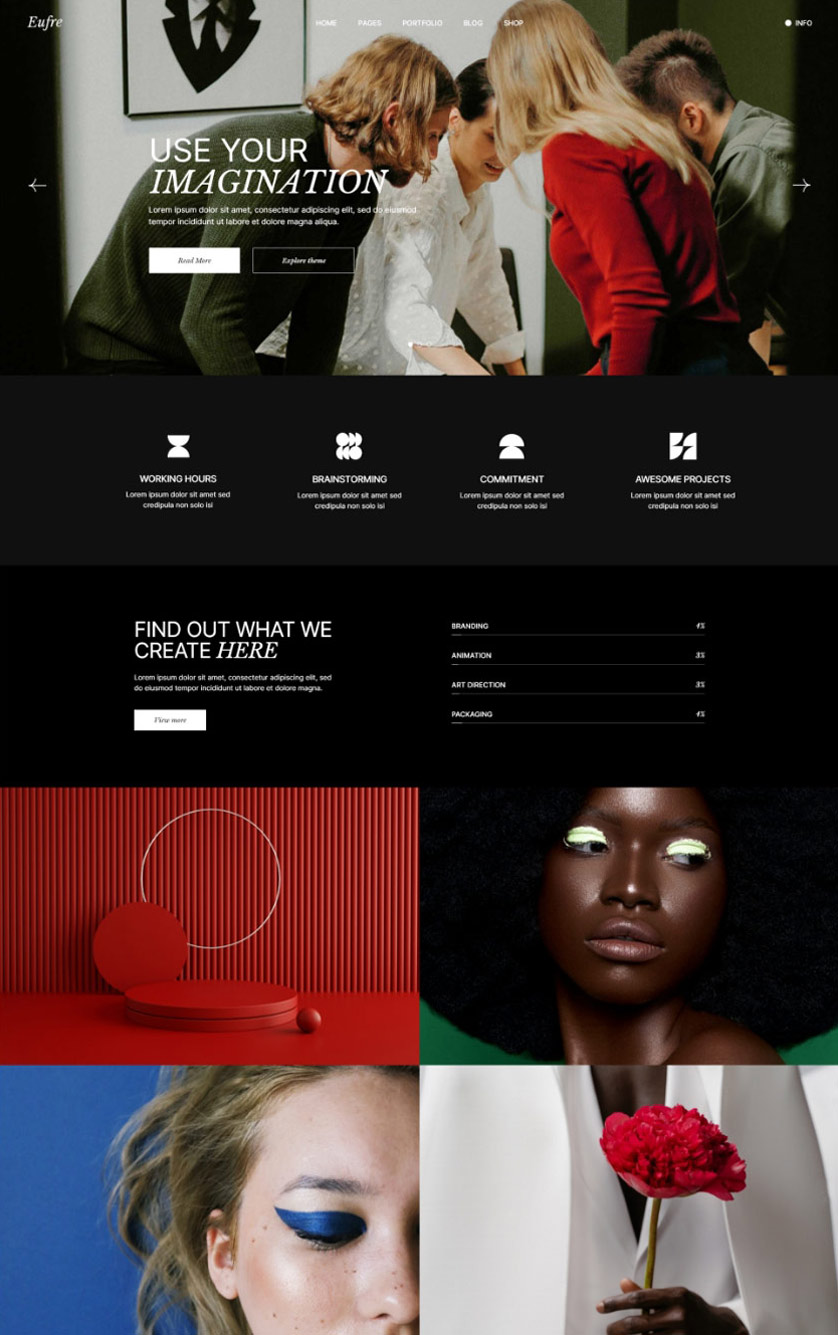 Eufre - Design Agency Theme