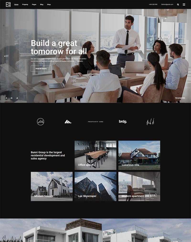 Fokkner - Real Estate and Property Theme