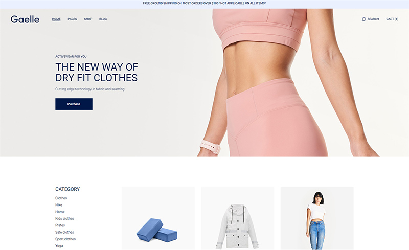 Gaelle - Elementor eCommerce Theme