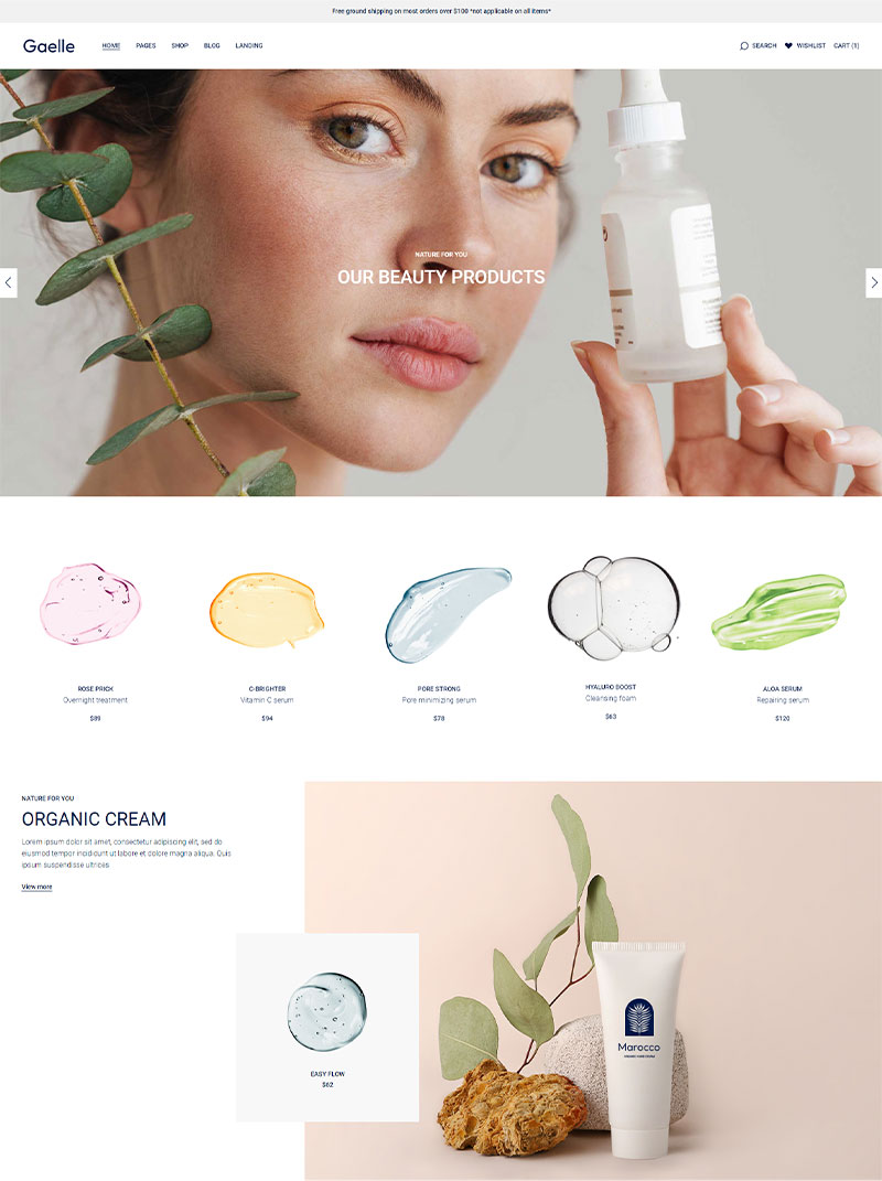 Gaelle - Elementor eCommerce Theme