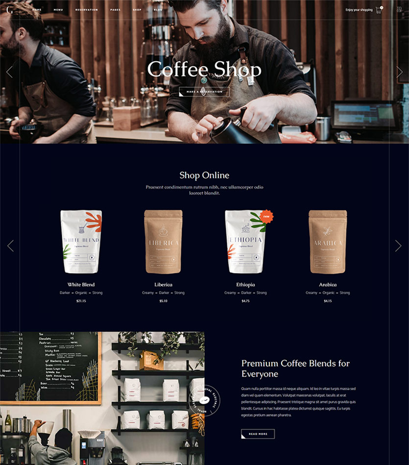 Gaspard - Restaurant and Coffee Shop Theme