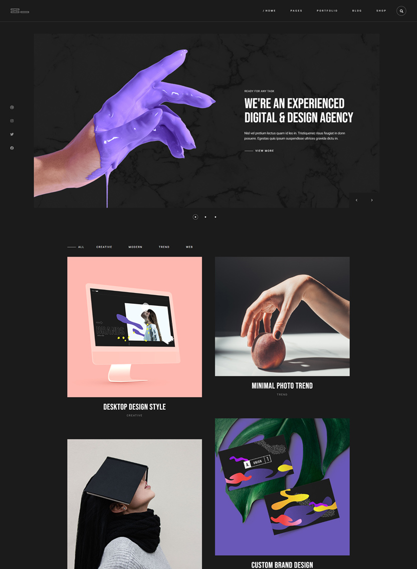 Helvig - Creative Portfolio Theme