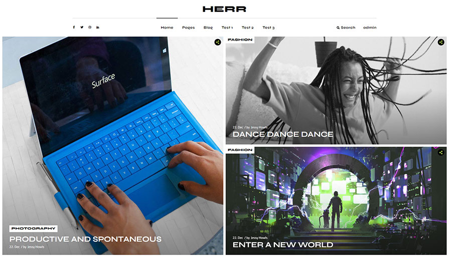 Herr - Digital Magazine Theme