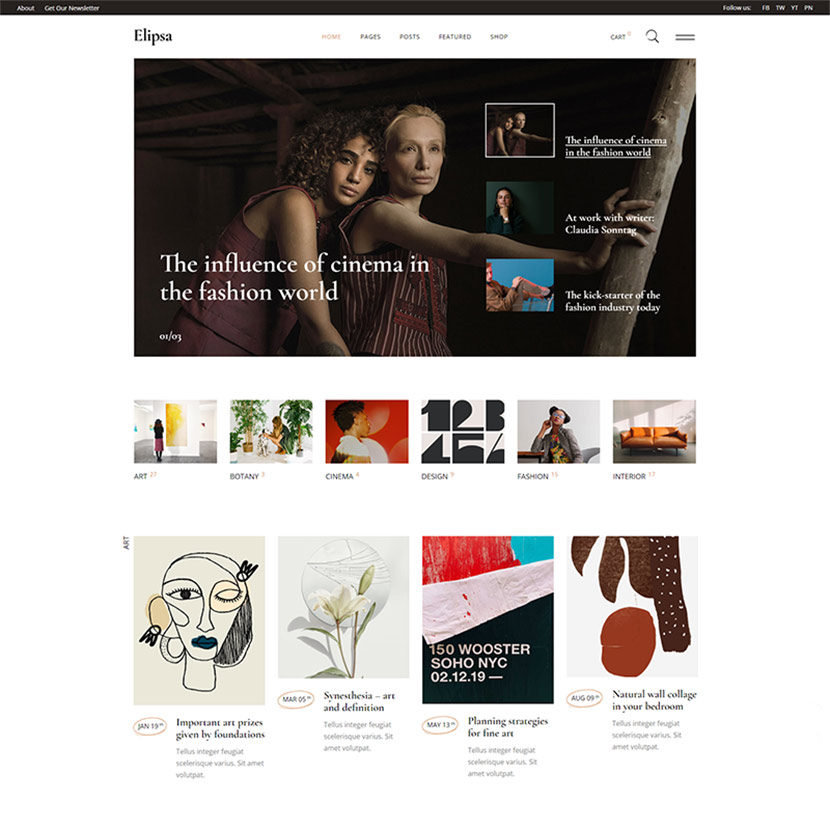 Elipsa - Creative Magazine Theme