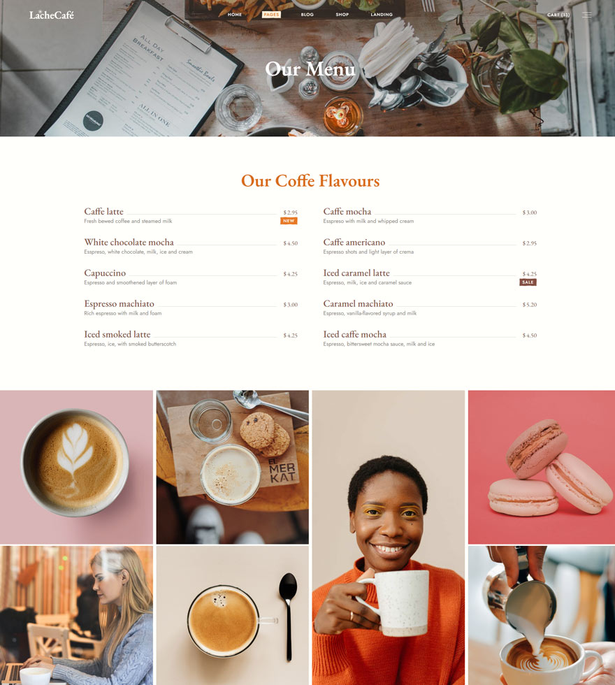 Lache - Café and Coffee Shop Theme