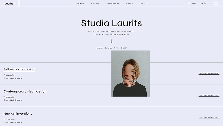 Laurits - Portfolio and Agency Theme