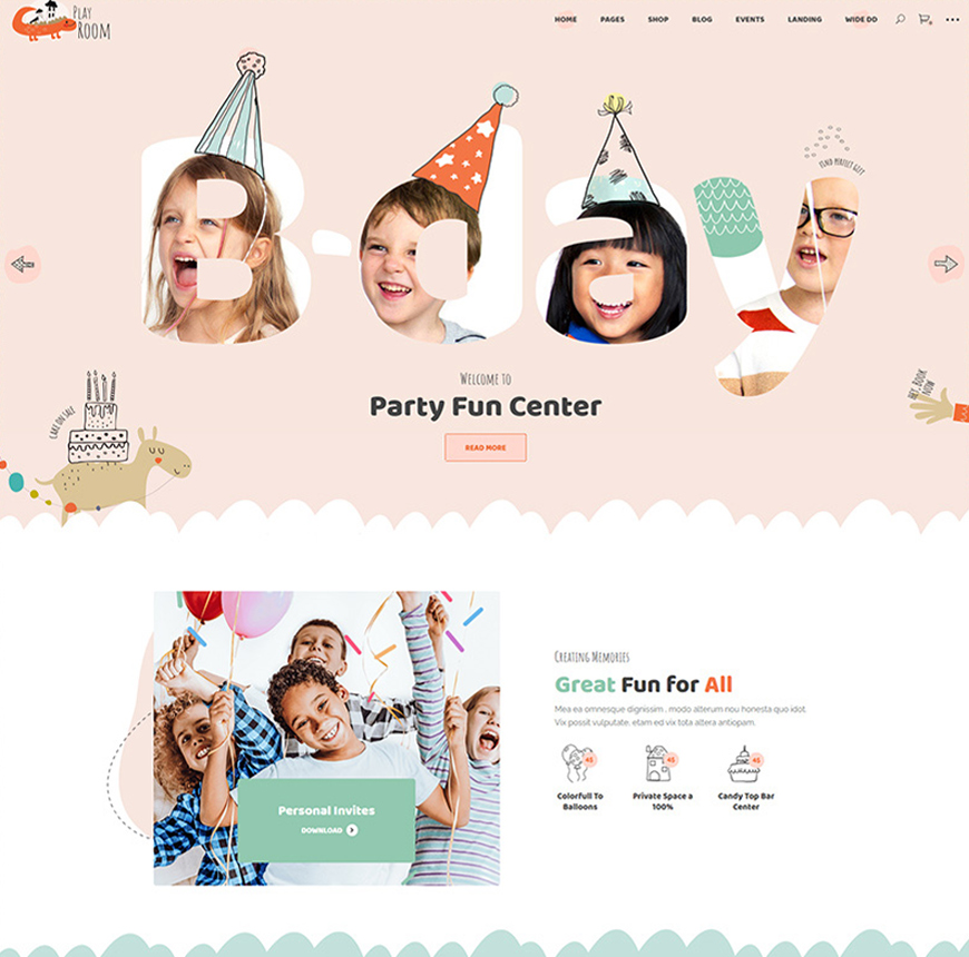 Playroom - Kids & Kindergarten Theme