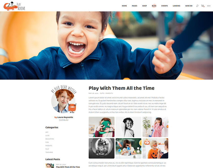 Playroom - Kids & Kindergarten Theme