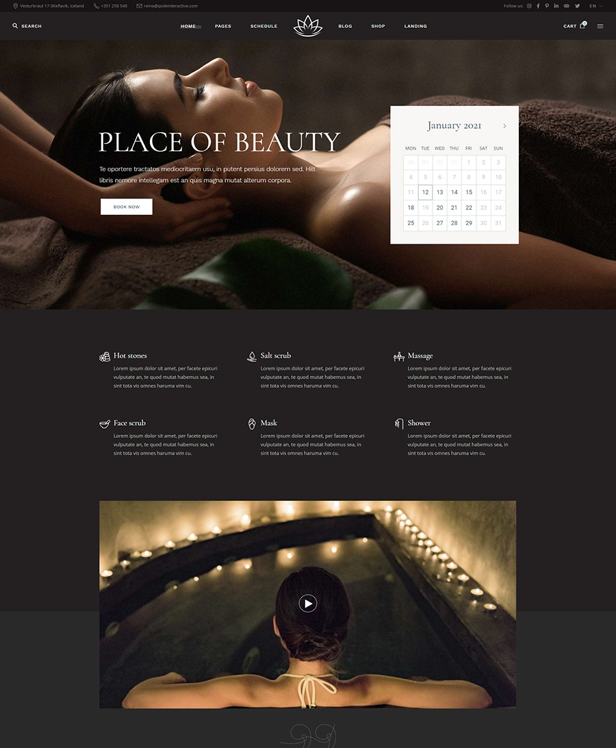 Reina - Spa and Wellness Theme