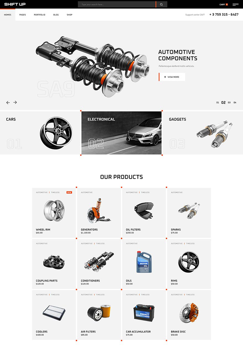 ShiftUp - Car Repair & Auto Services Theme