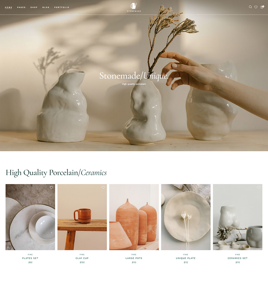 Stonemade - Ceramics and Pottery Shop Theme