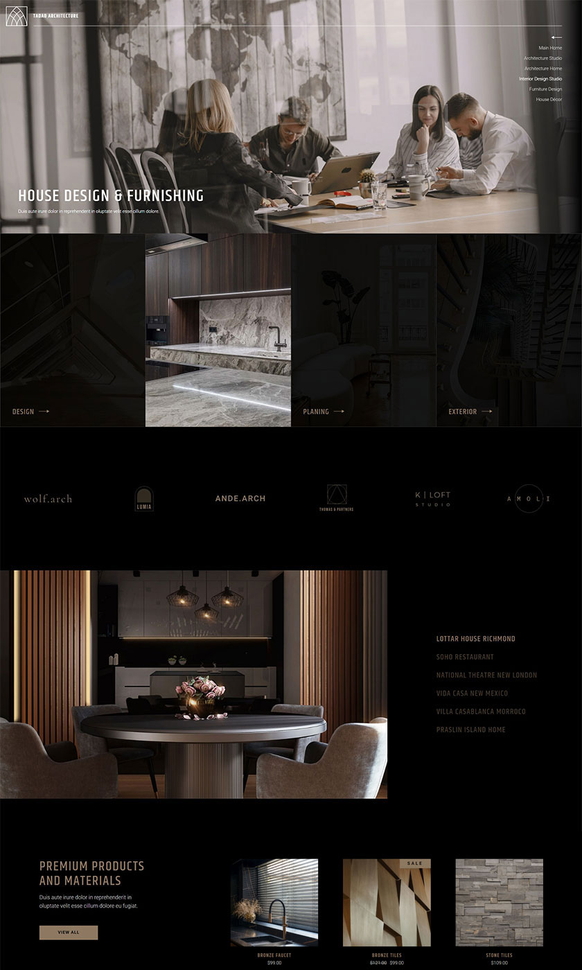 Tadao - Architecture and Interior Design Theme