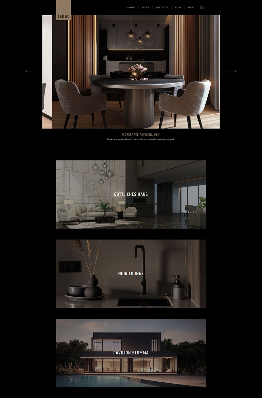 Tadao - Architecture and Interior Design Theme