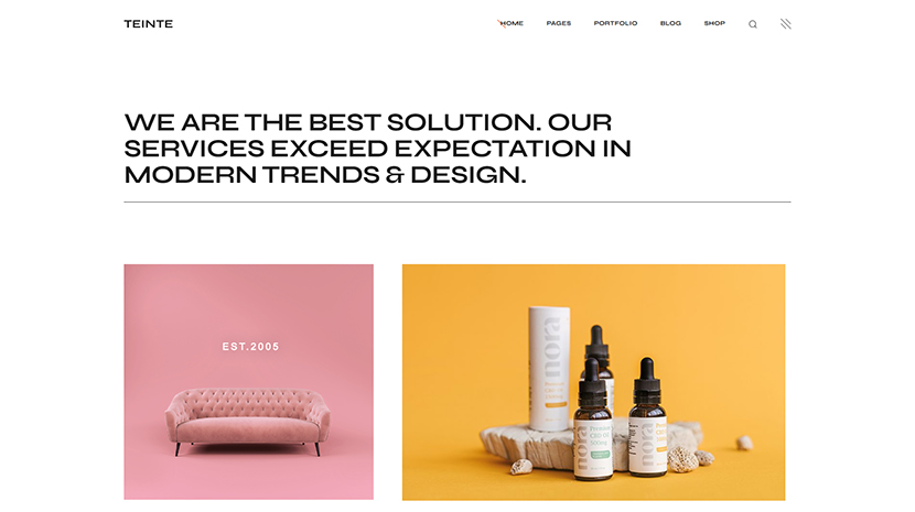 Teinte - Creative Portfolio Theme