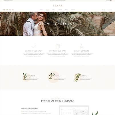 Tiare - Wedding Vendor Directory Theme