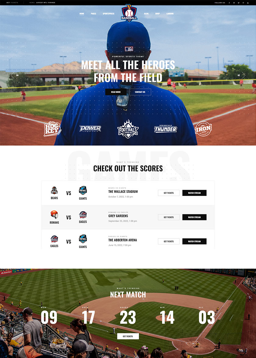 Top Scorer - Sports WordPress Theme