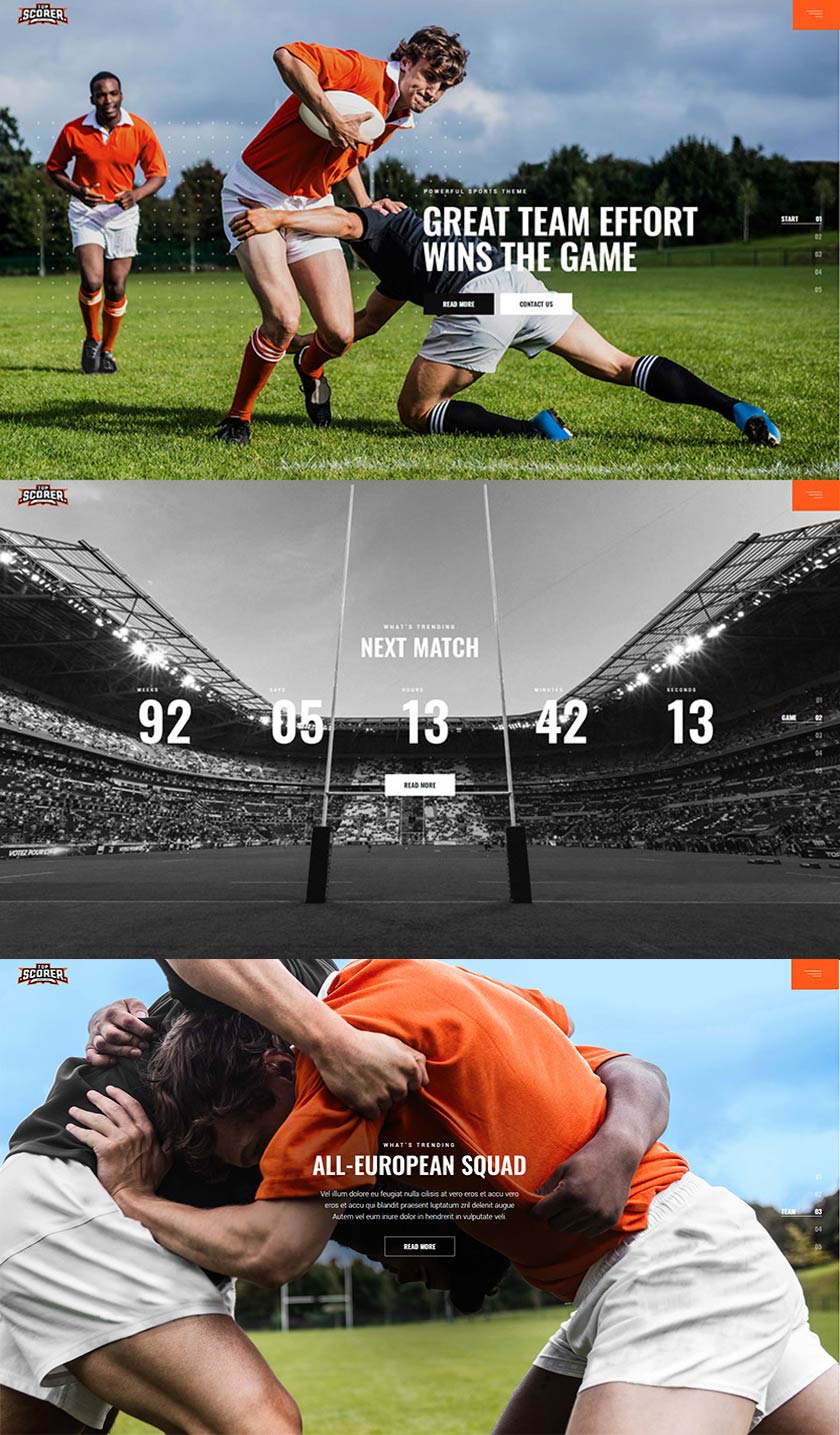 Top Scorer - Sports WordPress Theme