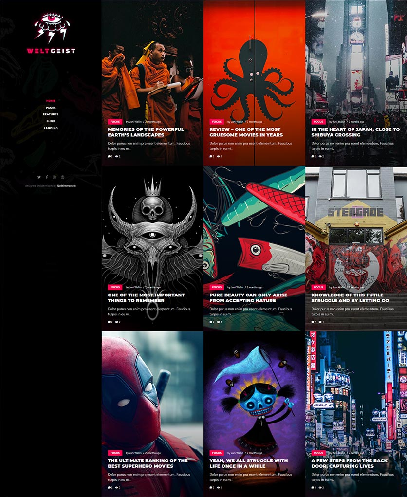 Weltgeist - Viral Magazine Theme